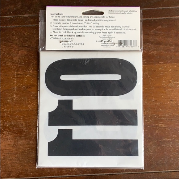 Iron-On Numbers *2 for $5* - Picture 2 of 4